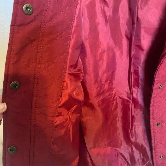 Red quilted vest by Christopher and Banks - Picture 4 of 5